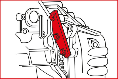 KS TOOLS Motoreinstell-Werkzeug-Satz für Ford / Land Rover / PSA / Volvo, 6-tlg ( 400.1625 )