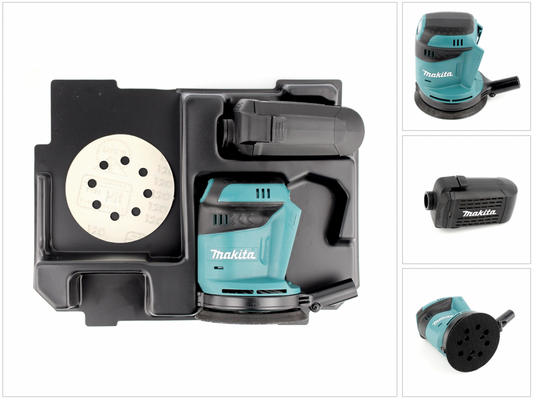 Makita DBO 180 ZE Akku Exzenterschleifer 18 V 125 mm + Einlage für Makpac - Toolbrothers