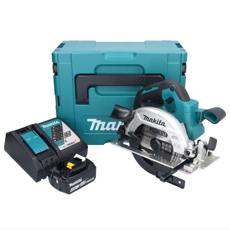 Makita DHS 661 RG1J Akku Handkreissäge 18 V 165 mm Brushless + 1x Akku 6,0 Ah + Ladegerät + Makpac - Toolbrothers