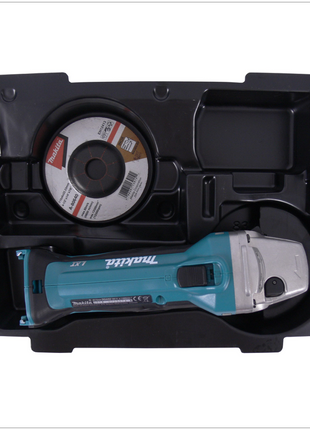 Makita DGA 452 ZE Akku Winkelschleifer 18V 115mm Solo + 1x passende Einlage für Makpac (  837632-8 ) - ohne Akku, ohne Ladegerät - Toolbrothers