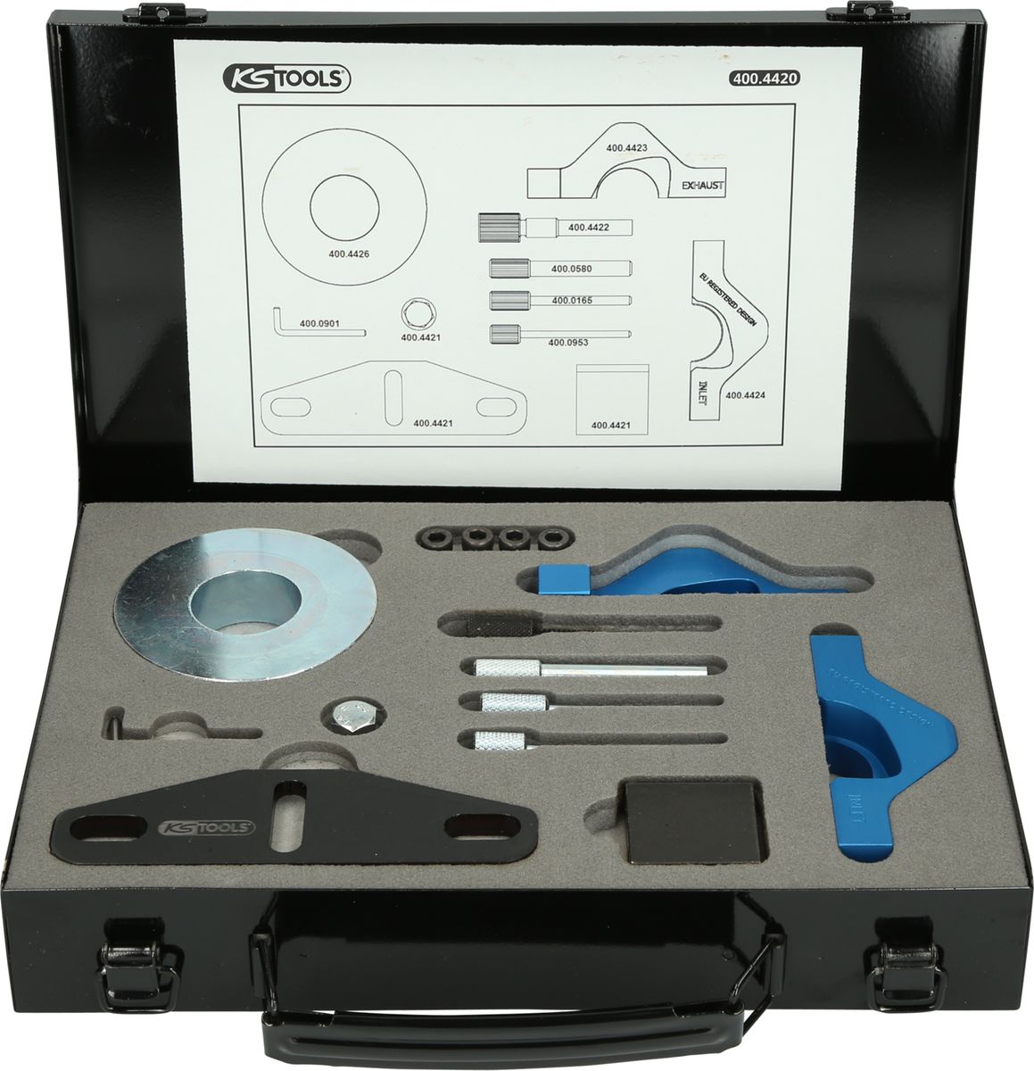 Jeu d'outils de calage moteur KS TOOLS pour Ford, 9 pièces ( 400.4420 )