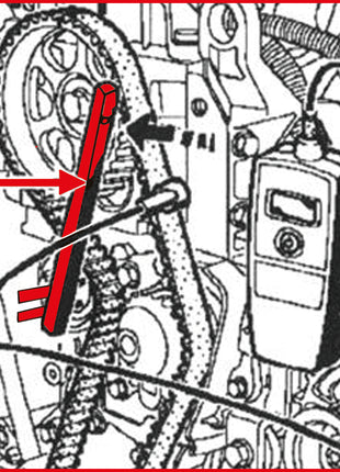 Clé de galet tendeur KS TOOLS pour Renault (400.9021)