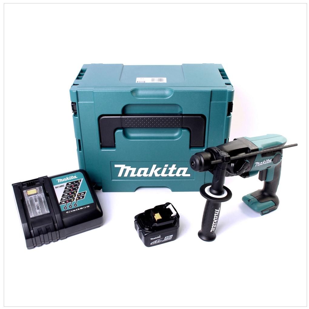 Makita DHR 164 RM1J 14,4 V Li-Ion Akku Bohrhammer im Makpac mit 1 x 4 Ah Akku und Ladegerät - Toolbrothers