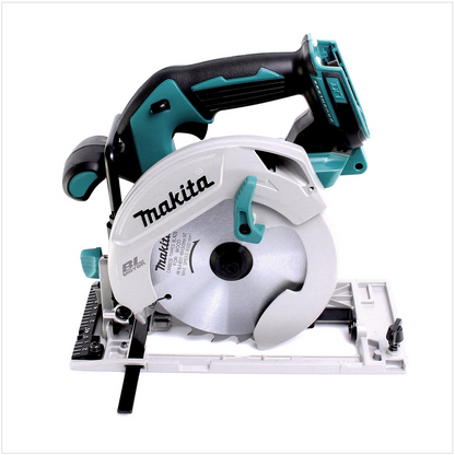 Makita DHS 680 Z Akku Handkreissäge 18V 165 mm Solo + Führungsschienenadapter - ohne Akku, ohne Ladegerät - Toolbrothers