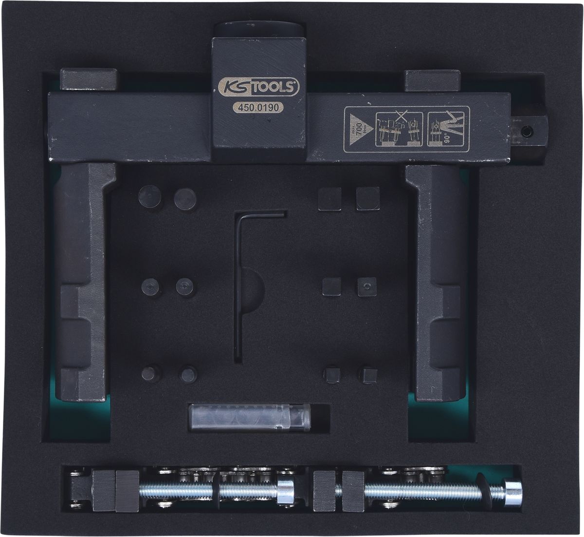 KS TOOLS Vario-Muttern- und Kappenschlüssel-Satz, 14-tlg ( 450.0190 ) - Toolbrothers