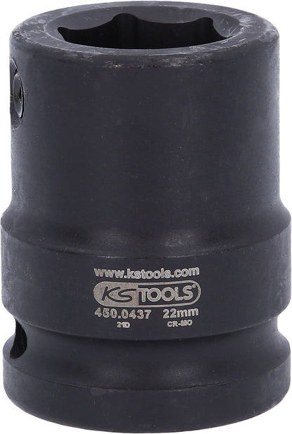 KS TOOLS Kraft-Bit-Stecknuss-Adapter, 3/4"x22mm ( 450.0437 ) - Toolbrothers