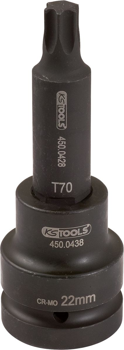 KS TOOLS 3/4" Kraft-Bit-Stecknuss Torx, lang, T100 ( 450.0445 ) - Toolbrothers