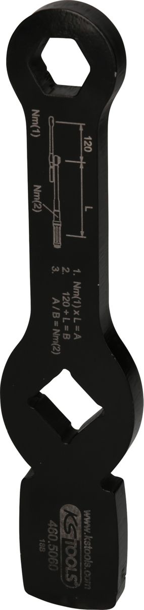 KS TOOLS 3/4" Schlag-Sechskant-Schlüssel mit 2 Schlagflächen, 18mm ( 460.5060 ) - Toolbrothers