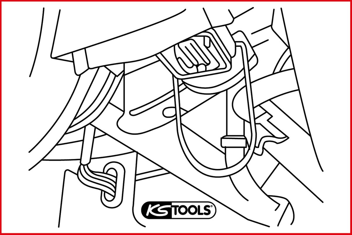 KS TOOLS Lenkradschloss-Federbügel für Mercedes, 2 Stück ( 500.1310 ) - Toolbrothers