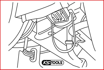 KS TOOLS Lenkradschloss-Federbügel für Mercedes, 2 Stück ( 500.1310 ) - Toolbrothers