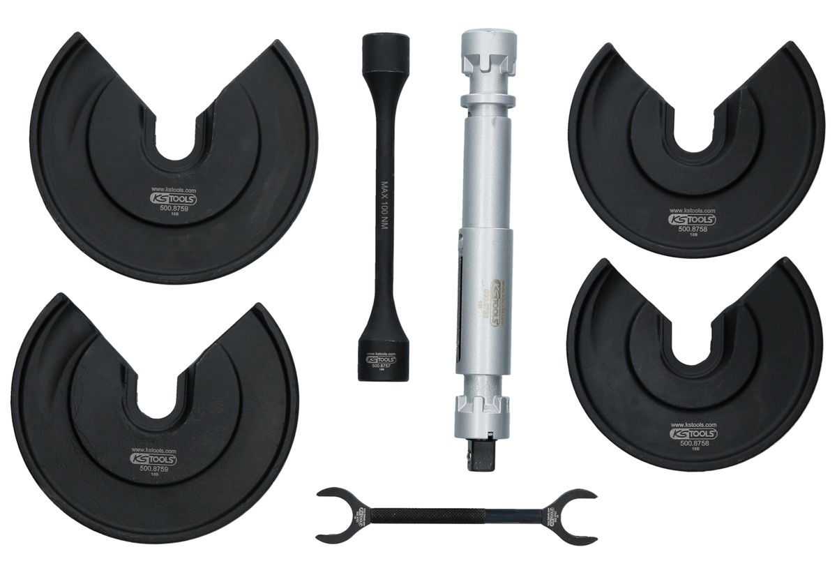 KS TOOLS Universal-Teleskop-Centerspanner-Satz für innenliegende Federn, 9-tlg ( 500.8755 ) - Toolbrothers