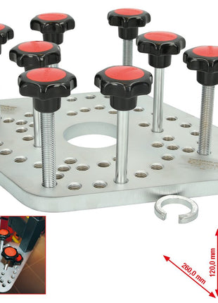 KS TOOLS Adapterplatte für Druckluft-Stand-Federspanner ( 500.8801 ) - Toolbrothers