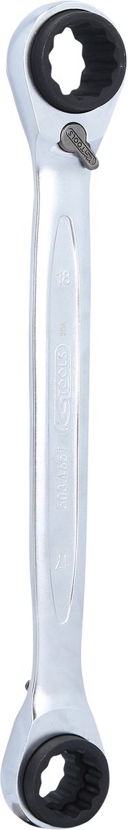 KS TOOLS 4 in 1 GEARplus umschaltbar Doppel-Ratschenringschlüssel, 14x17x18x19mm ( 503.4657 ) - Toolbrothers