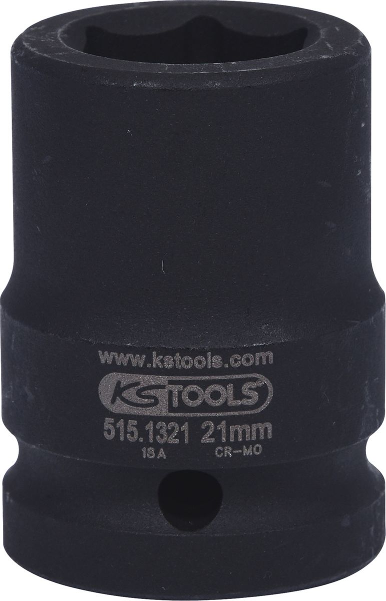 KS TOOLS 3/4" Sechskant-Kraft-Stecknuss, kurz, 21mm ( 515.1321 ) - Toolbrothers