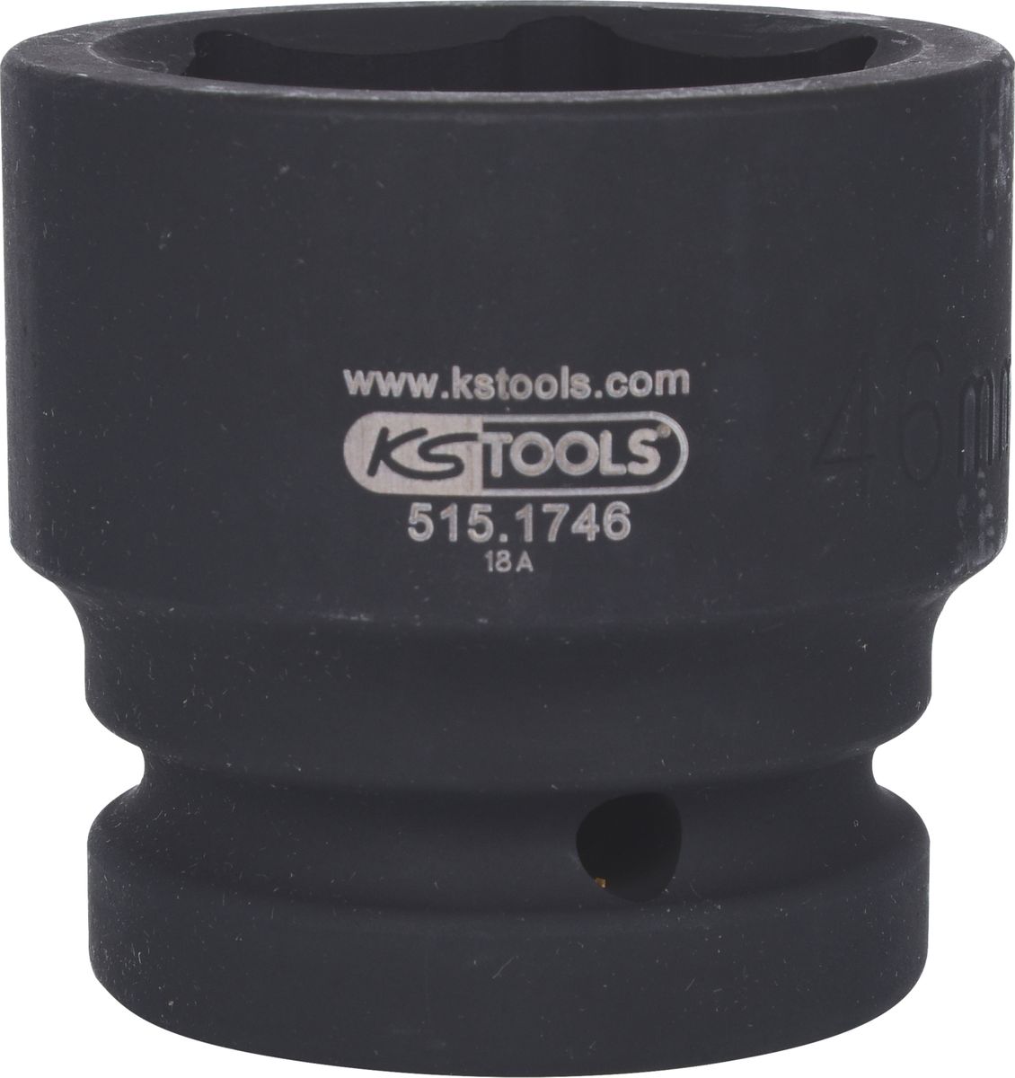 KS TOOLS 1" Sechskant-Kraft-Stecknuss, kurz, 46mm ( 515.1746 )