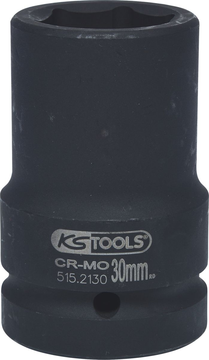 KS TOOLS 1" Sechskant-Kraft-Stecknuss, mittel lang, 30mm ( 515.2130 ) - Toolbrothers