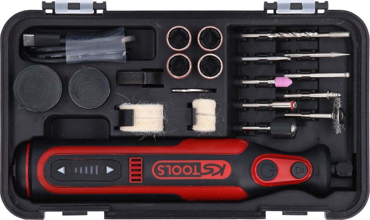 KS TOOLS eMONSTER Akku-Multifunktionswerkzeug-Satz mit 50 Zubehörteilen ( 515.3990 ) - Toolbrothers