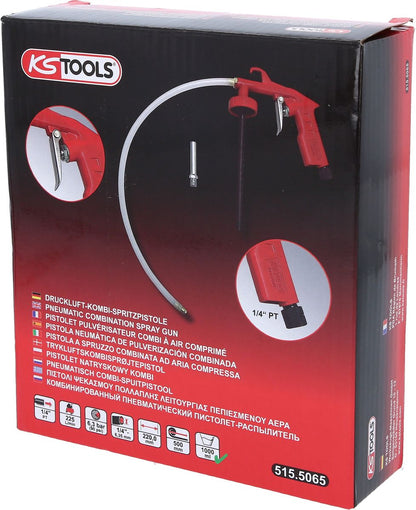 KS TOOLS 1/4" Druckluft-Kombi-Spritzpistole ( 515.5065 ) - Toolbrothers