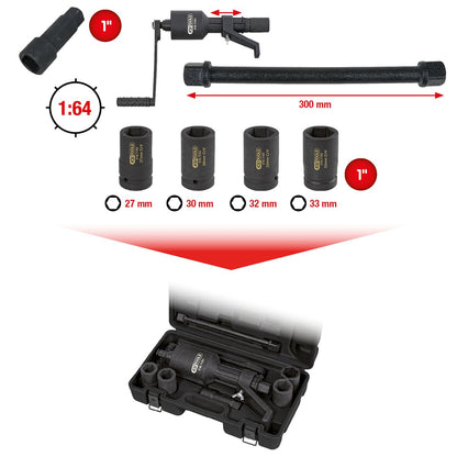 KS TOOLS Universal-Kraftvervielfältiger-Satz, 7-tlg ( 516.1180 ) - Toolbrothers