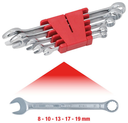 KS TOOLS Ringmaulschlüssel-Satz, abgewinkelt, 5-tlg 8-19mm ( 517.0045 ) - Toolbrothers