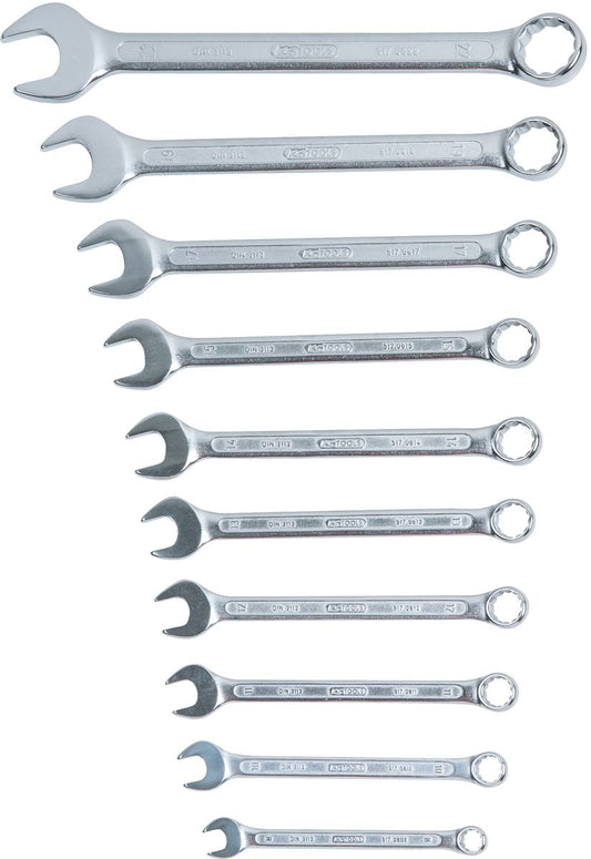 KS TOOLS Ringmaulschlüssel-Satz, abgewinkelt, 10-tlg 8-22mm ( 517.0080 ) - Toolbrothers