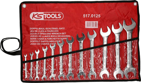 KS TOOLS Doppel-Maulschlüssel-Satz, 12-tlg, 6x7-30x32mm ( 517.0125 ) - Toolbrothers