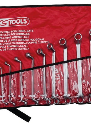 KS TOOLS Doppel-Ringschlüssel-Satz, gekröpft, 11-tlg 6-32mm ( 517.0222 ) - Toolbrothers