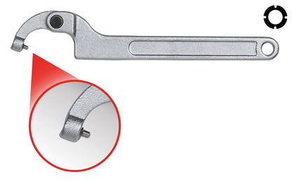 KS TOOLS Gelenk-Hakenschlüssel mit Zapfen, 120-180mm ( 517.1327 )