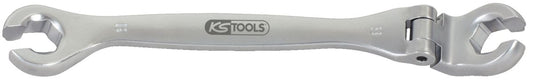 KS TOOLS CHROMEplus Offener Doppel-Ringschlüssel mit Gelenk, 9mm ( 518.0379 ) - Toolbrothers