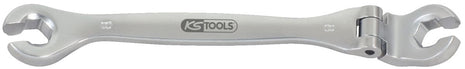 KS TOOLS CHROMEplus Doppelringschlüssel m.Gelenk, 27mm,offen ( 518.0393 ) - Toolbrothers