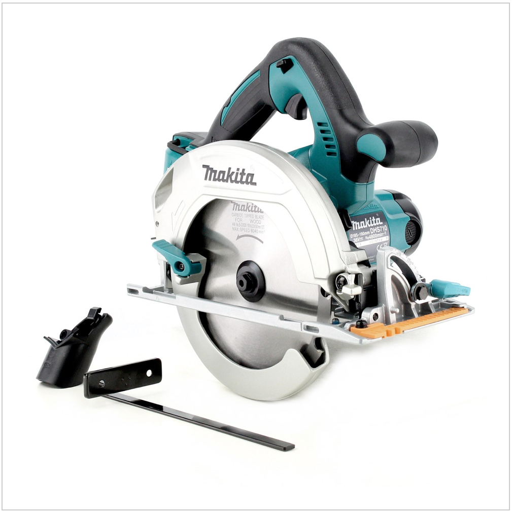 Makita DHS 710 ZJ Akku Handkreissäge 36V (2x 18V) 190 mm Solo + Makpac - ohne Akku, ohne Ladegerät - Toolbrothers