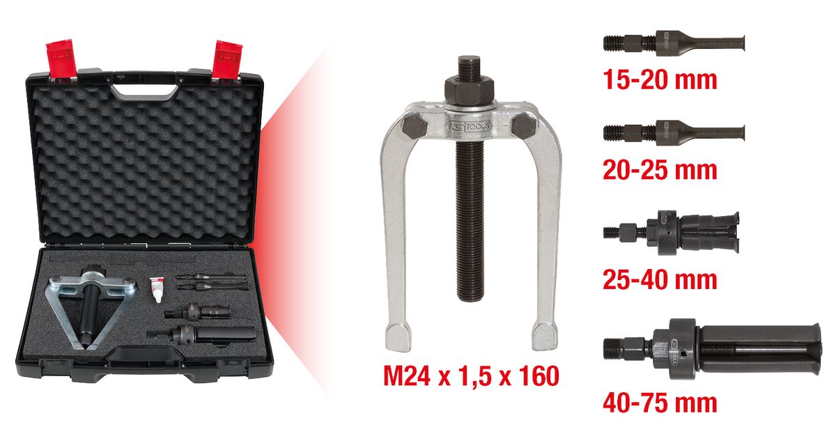 Jeu d'extracteurs internes de précision KS TOOLS Ø 15-75mm, 5 pièces ( 660.0015 )