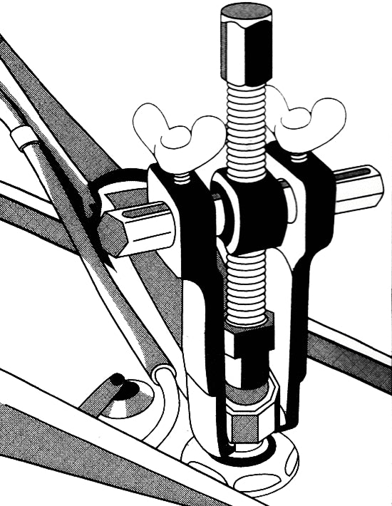 KS TOOLS Universal 2-Arm-Wischerarmabzieher-Satz, 6-tlg ( 700.1242 ) - Toolbrothers