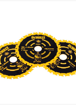 DeWalt DT10399 3er Pack 190 x 1,65 mm Extreme Kreissägen Sägeblatt - Toolbrothers