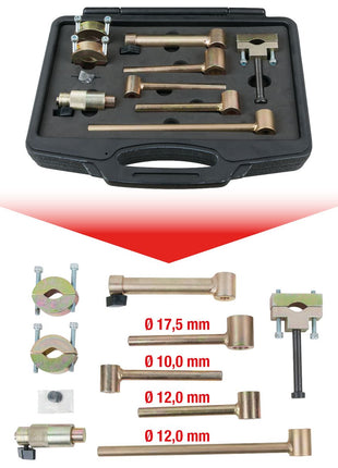 KS TOOLS Spurstangenlehren-Satz, 9-tlg ( 700.1685 ) - Toolbrothers