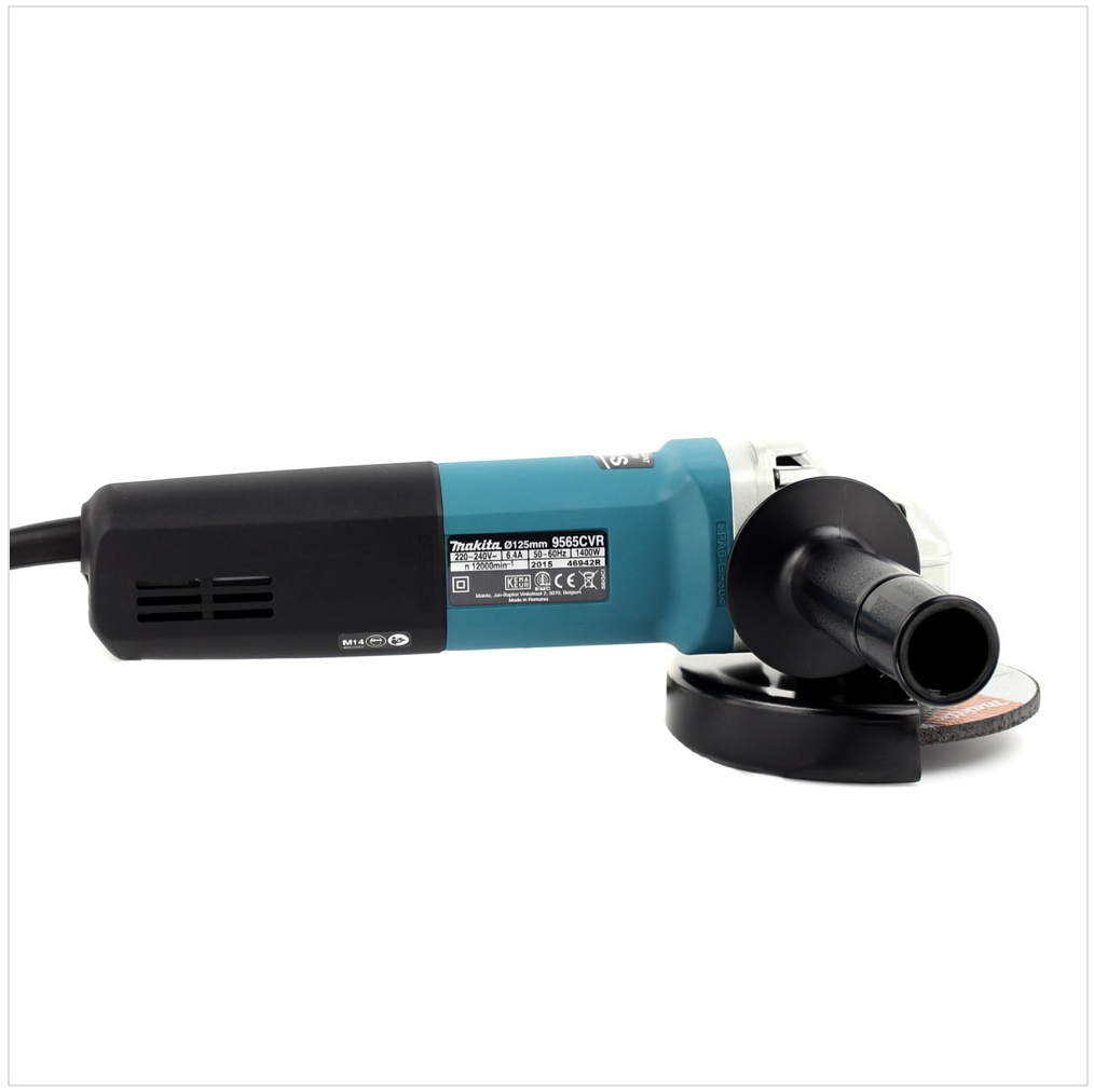 Makita 9565 CVR 1400 Watt 125 mm Winkelschleifer mit Drehzahlregulierung - Toolbrothers