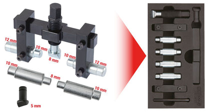 KS TOOLS Klemmbohrungs-Spreizwerkzeug-Satz, 11-tlg ( 700.5650 ) - Toolbrothers