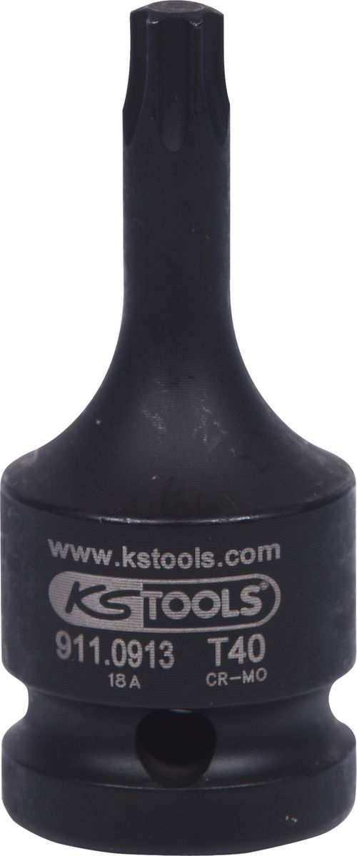 KS TOOLS 1/2" Kraft-Bit-Stecknuss Torx, kurz, T40 ( 911.0913 ) - Toolbrothers