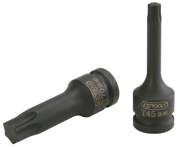 KS TOOLS 1/2" Kraft-Bit-Stecknuss Torx, lang, T70 ( 911.0921 ) - Toolbrothers