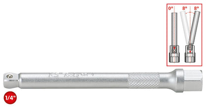 KS TOOLS 1/4" Kipp-Verlängerung mit Antriebsechskant, 150mm ( 911.1508 ) - Toolbrothers