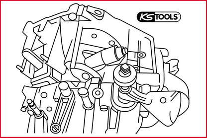 KS TOOLS Abzieher für Ausrückwelle für Fiat Ducato ( 911.2440 ) - Toolbrothers