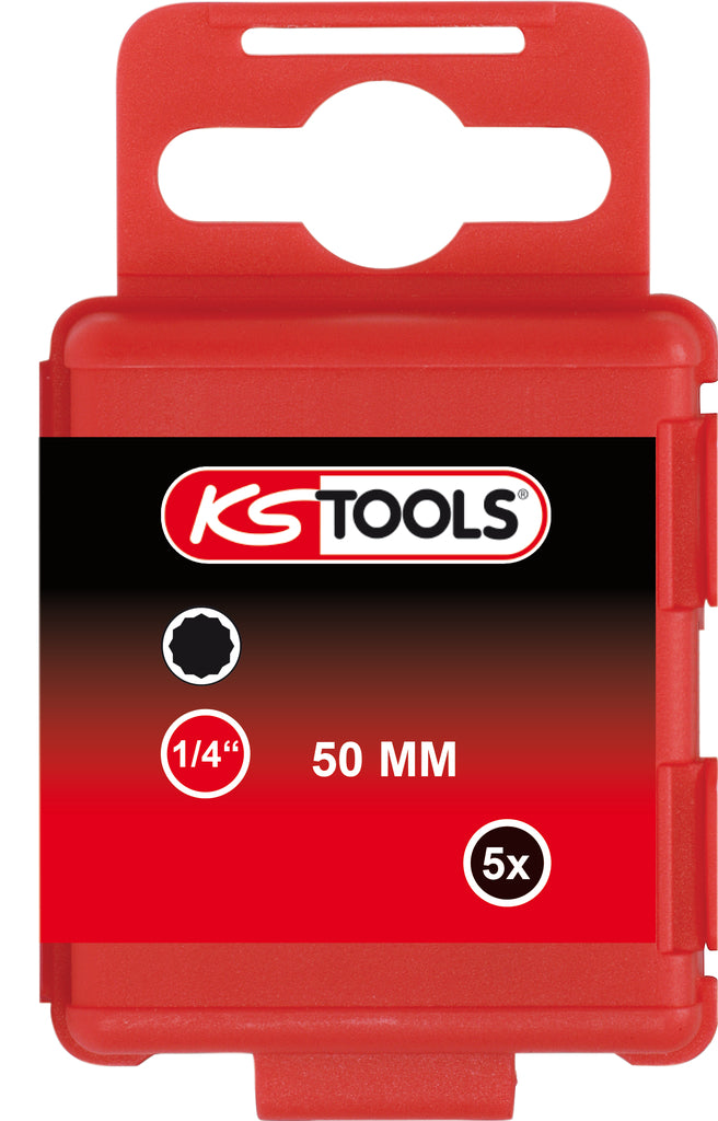 KS TOOLS 1/4" Bit XZN, 50mm, M8, 5er Pack ( 911.2714 ) - Toolbrothers