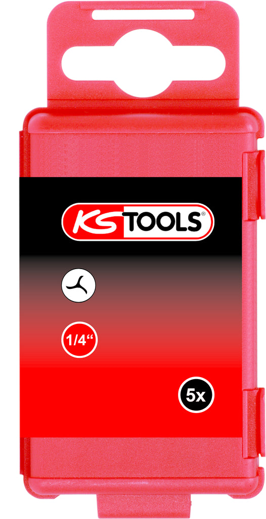 KS TOOLS 1/4" Bit TRIWING, 75mm, #4, 5er Pack ( 911.7719 ) - Toolbrothers