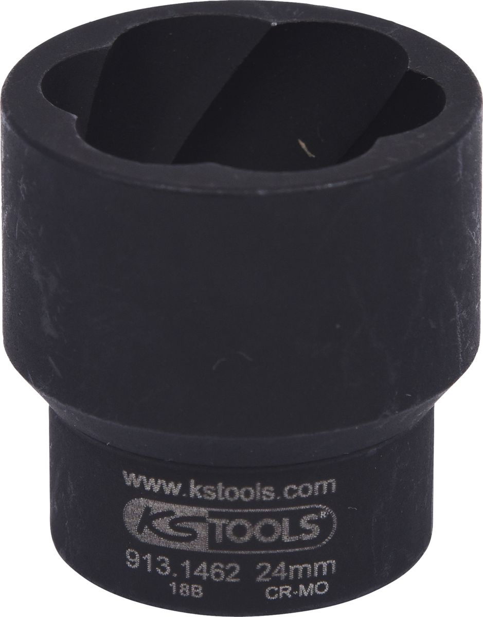 KS TOOLS 1/2" Spiral-Profil-Kraft-Stecknuss, 24mm ( 913.1462 ) - Toolbrothers