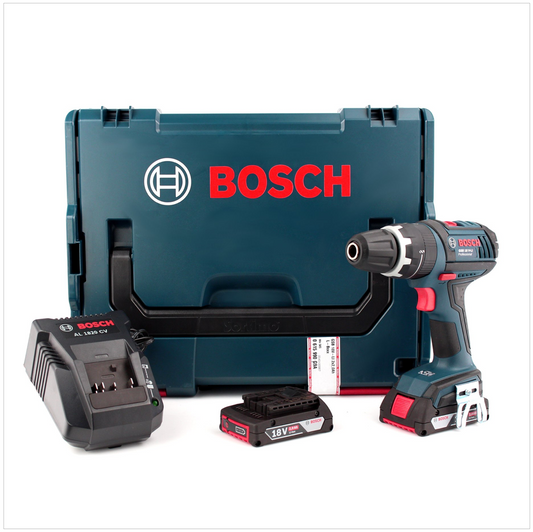 Bosch GSB 18 V-Li Professional Akku Schlagbohrschrauber mit 2 x 2 Ah Akkus + Ladegerät + L-BOXX - Toolbrothers