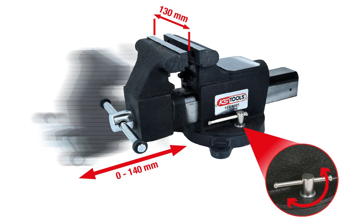 KS TOOLS Parallel-Schraubstock, 5" ( 914.0005 ) - Toolbrothers