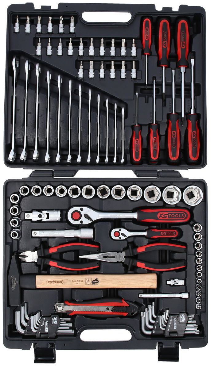 KS TOOLS Jeu d'outils universels 1/4"+1/2", 97 pièces ( 917.0797 )