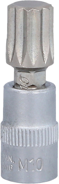 KS TOOLS 1/4" Bit-Stecknuss XZN, M10 ( 917.1546 ) - Toolbrothers