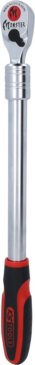 KS TOOLS 1/2" Monster Teleskop-Umschaltknarre, 100 Zahn ( 935.1285 ) - Toolbrothers