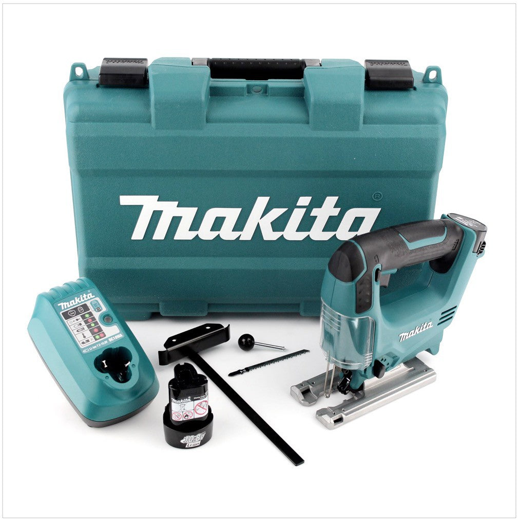 Makita JV 100 DWE 10,8 V Akku Stichsäge mit 2x 1,3 Ah Akku, Ladegerät im Kunststoffkoffer - Toolbrothers